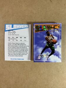 Slammers Collectible Promo Card- Shawn Kemp/ Seattle- Gold Facsimile Auto