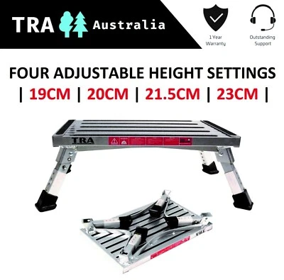 XL Adjustable Height Portable Folding Step Caravan Camping Rv Accessories Ladder - image 1 of 4