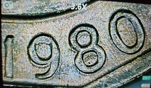 1980 P Susan B Anthony/RPM Strike Doubling on OBV Also Has Die Chips/Cuds. - Picture 1 of 19