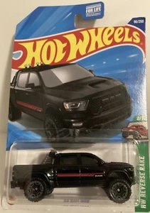 2025 Hot Wheels #96 Black 23 Ram 1500 E-Case Reverse Rake FREE SAME DAY BOX SHIP - Picture 1 of 10