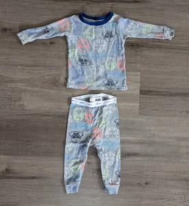 GAP Star Wars PJ Set Boys Size 6-12 Months Gray w/ Print Long Sleeve Classic! - Picture 1 of 5