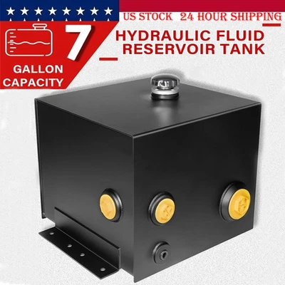 For Tractors, Trucks & Log Splitters 7-Gallon Hydraulic Fluid Reservoir Tank - Image 1 of 4