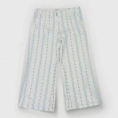 Jeans acampanados de tiro alto Maeve Anthropologie The Naomi Seashell 22W playa costera Foto 1 de 4