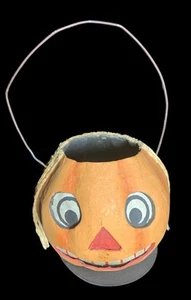 Mini secchiello zucca strega Bethany Lowe vintage Halloween Jack O Lanterna - Foto 1 di 10