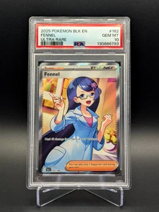 PSA 10 Gem Mint Fennel 2025 Ultra Rare Black Bolt UR 162/086 - Picture 1 of 3