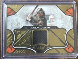 2025 TOPPS TIER ONE Marco Luciano #T1R-ML - GAME USED PATCH GIANTS 25/199 - Picture 1 of 2