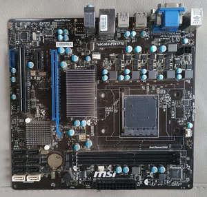 MSI 760GMA-P34(FX) Socket AM3+ MicroATX Motherboard + I/O Backplate Working - Picture 1 of 3