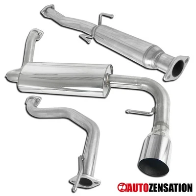 Fit 88-91 Honda Civic 3DR Hatchback SS Catback Exhaust Muffler System Foto 1 de 4