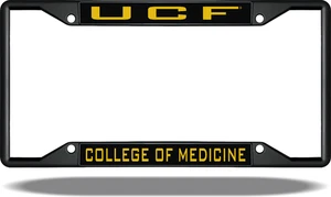 Central Florida UCF MEDICINE Black License Plate Frame - Picture 1 of 1
