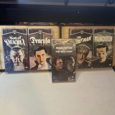 Universal Monsters The Classic Collection VHS Lot of 5 Frankenstein Meet Wolfman Foto 1 de 4