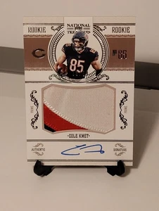 2020 Panini National Treasures - Crossover Rookie Patch Autographs Cole Kmet... - Picture 1 of 7