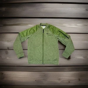 Nike Herren Therma-Fit durchgehender Reißverschluss Jacke Training Hoodie GRÜN Größe SMALL EUC - Bild 1 von 6