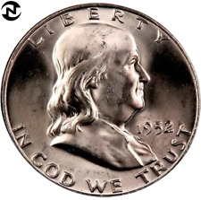 1952-D Franklin Half Dollar ~ Gem BU ~ 90% Silver ~ 1 Coin
