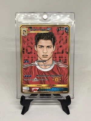 Tarjeta Pokémon de Cristiano Ronaldo Portugal arte completo Foto 1 de 3