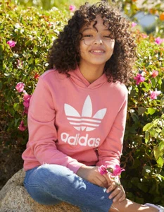 ADIDAS Trefoil Girls Hoodie - Picture 1 of 3