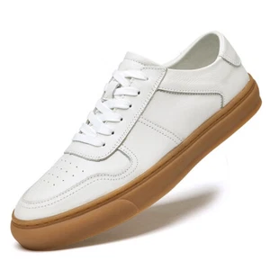 Men's Fashion Leather Casual Oxford Sneakers - Picture 1 of 14