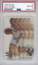 JASON KIDD PSA 10 1995 FLEER METAL #4 SLICK SILVER ACETATE INSERT 5107