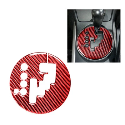 Cubierta interior de fibra de carbono roja para Mazda RX-8 2004-2008 panel de cambio de marchas Foto 1 de 4