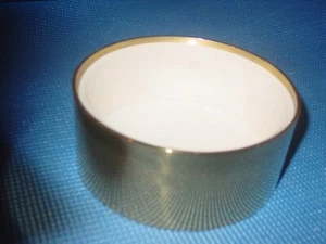 JOHNATHAN ADLER GLOBO BOTTOM GOLD BRASS BOX BOWL TRINKET DISH ROUND 6" DISPLAY - Picture 1 of 4