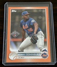 2022 Topps Pro Debut Chrome Orange Robert Dominguez #/25 Mets