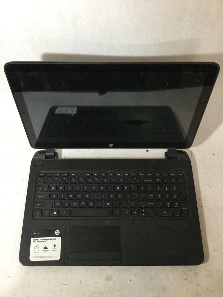HP LAPTOP 15-F085WM - FOR PARTS - AMD A10 - NO RAM - BROKEN LCD - READ DESC - BB - Image 1 of 4