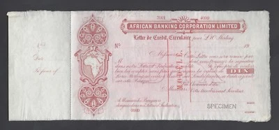 South Africa Banking Corporation Limited 10 ND(19**)  Specimen  - Image 1 of 2