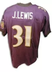 Jamal Lewis Autograph Baltimore Ravens Authentic Reebok Jersey APE COA (bw4) - Picture 1 of 10