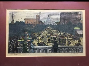 A MORE PEACEFUL TIME.Artist Signed Ted Reves Lithograph Ltd Ed Print 4/10 Framed - Picture 1 of 10