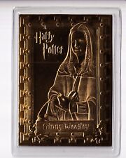 Ginny Weasley Harry Potter Collection Danbury Mint Sealed 22kt Gold Card