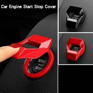 Accesorios interiores de automóvil arranque del motor parada botón pulsador recorte cubierta - Imagen 1 de 6
