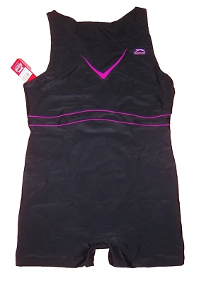 Badeanzug mit Bein  Slazenger Schwarz / Pink -   Gr. 52  / Gr. 6XL   (NEU!!!) - Bild 1 von 4
