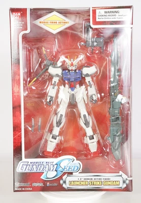 FIGURA Mobile Suit Gundam Seed LAUNCHER STRIKE GUNDAM 7,5" Bandai 2004 NUEVO Foto 1 de 4