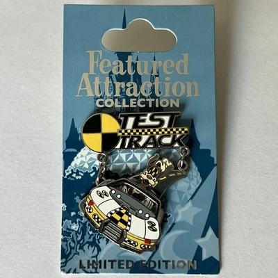 Значок Goofy 2008 Disney World Featured Attraction Test Track EPCOT LE 3000 - Изображение 1 из 4