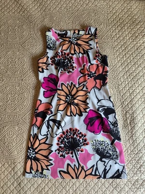 ALYX женщин 10P миниатюрный обтяжку лодочкой платье без рукавов цветочный понте трикотажа - Изображение 1 из 4