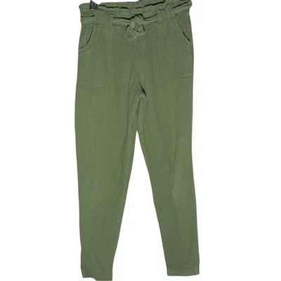 Pantalones de cintura elástica Cat & Jack verde oliva con cinturón para niña talla grande 10/12 Foto 1 de 4