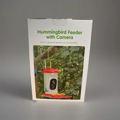 Alimentador para colibríes con cámara, captura automática e IA identificación de especies de aves Foto 1 de 4