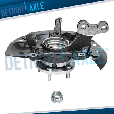 AWD Front Left Steering Knuckle & Wheel Hub Bearing for 2011-2017 Toyota Sienna - Imagem 1 de 4