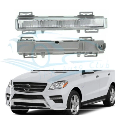2pcs For Mercedes-Benz W166 12-15 Front LED Daytime Running Light DRL Fog Lamp c - Изображение 1 из 4