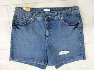 Pantalones Cortos de Jean Lee para Mujer Talla 12 Inferiores en la Cintura Bolsillos con Solapa Adelgazantes Nuevos con Etiquetas - Imagen 1 de 6