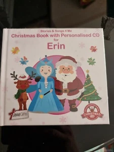 CHRISTMAS BOOK WITH PERSONALISED CD FOR ERIN - STORIES & SONGS 4 ME - Picture 1 of 2