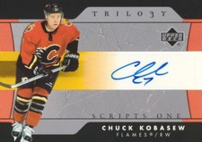 2005-06 Upper Deck Trilogy Hockey Script AUTO #SFS-CK Chuck Kobasew
