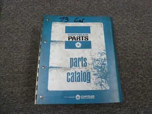 1973 Plymouth Barracuda 'Cuda Coupe Convertible Parts Catalog Manual - Picture 1 of 1