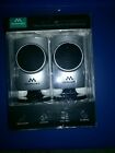 Merkury Innovations Mini Stereo Speaker system for your IPhone, MP3 Player 410