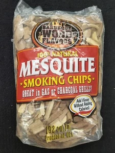 Barbeque Wood Flavors Wood Chips- MESQUITE WOOD CHIPS - 192 CUBIC INCH - Picture 1 of 2