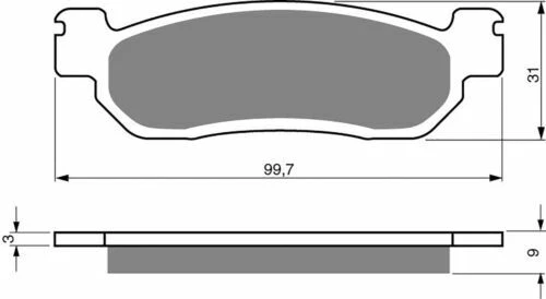 Pastillas de freno traseras FA275 para Yamaha YZF600 R6 (1999-02) YZF1000 R1 (2002-2003) Foto 1 de 1