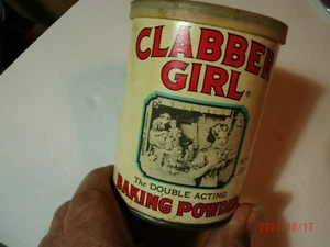 Clabber Girl baking power tin 10 oz. paper label - Picture 1 of 4