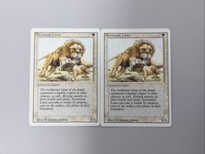 Savannah Lions x2 - Magic The Gathering - Revised Edition - Near Mint