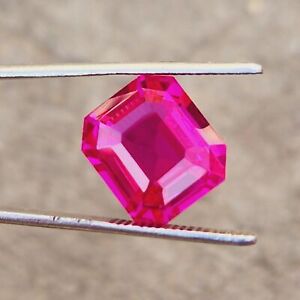 Natural Pink Ceylon Sapphire 18.35 Ct Radiant Shape Certified Loose Gemstone Z97