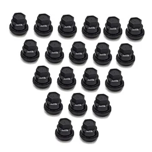 20 STCK. Schwarz Schwarz 24 mm Radmutter Abdeckkappe Kompatibel mit Chevrolet S10 - Bild 1 von 8