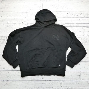 Paper Planes Hoodie Mens XL Black Embroidered Crest Logo Pullover Sweatshirt - Picture 1 of 8